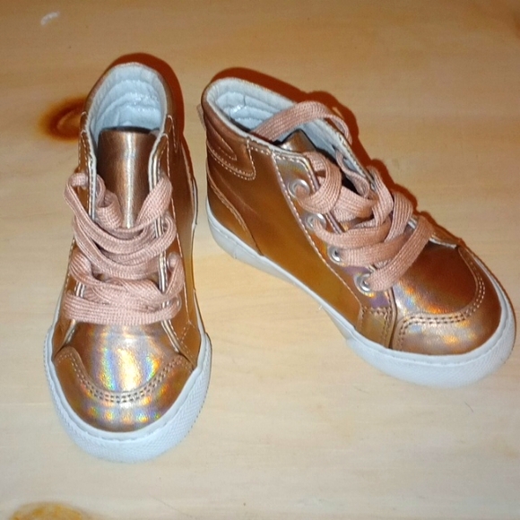 Crazy 8 Other - Rose Gold Holographic Hightop Sneakers